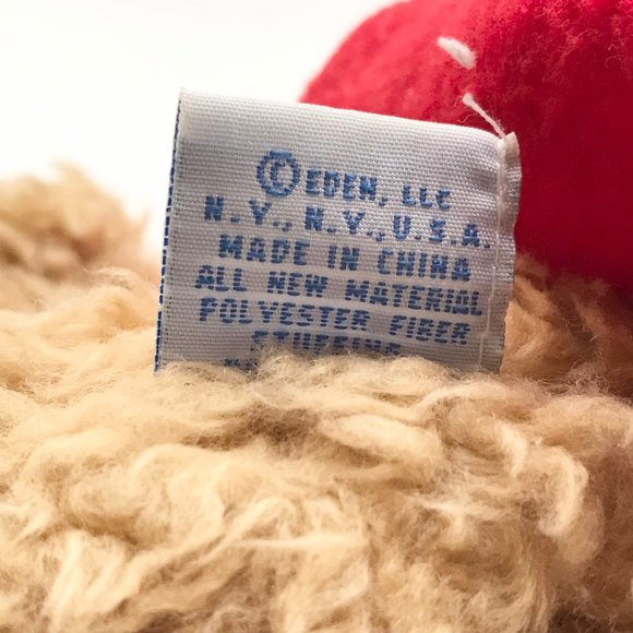 Eden Paddington Bear Plush Teddy Stuffed Animal Darkest Peru to London Red Blue - Picture 9 of 14